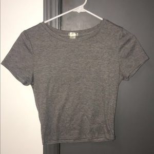 Grey crop top